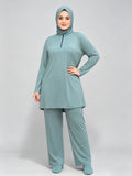 Zaynab Collection Zipper Design Modest Muslim Bathing Suit Outfit Burkini ZCB023