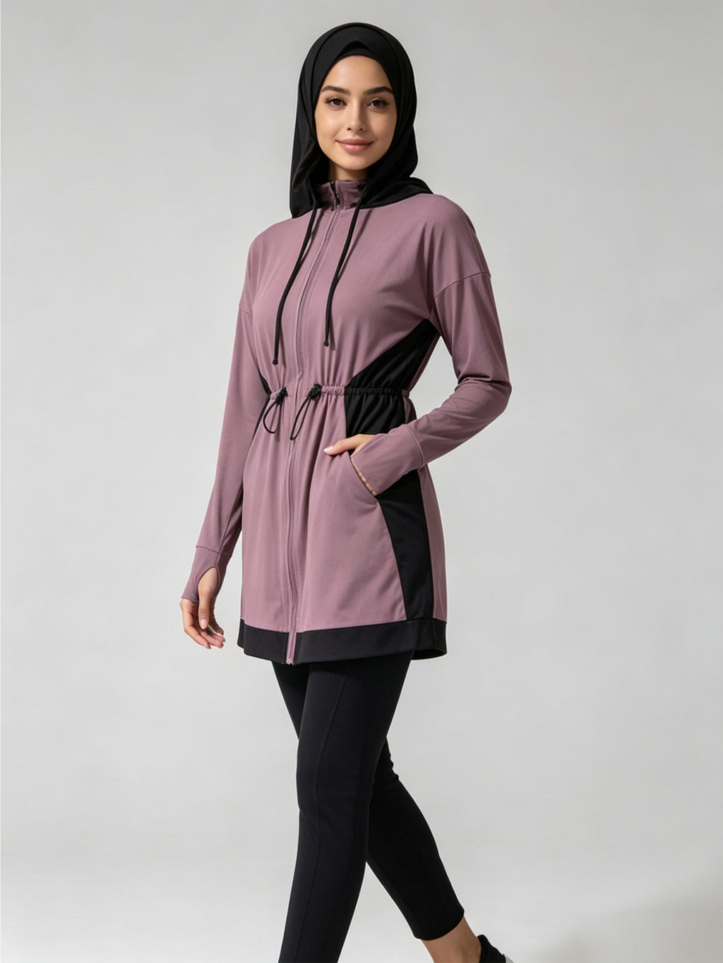 Zaynab Collection Sportswear For Muslim Ladies Long Sleeve Gym SetZCS015