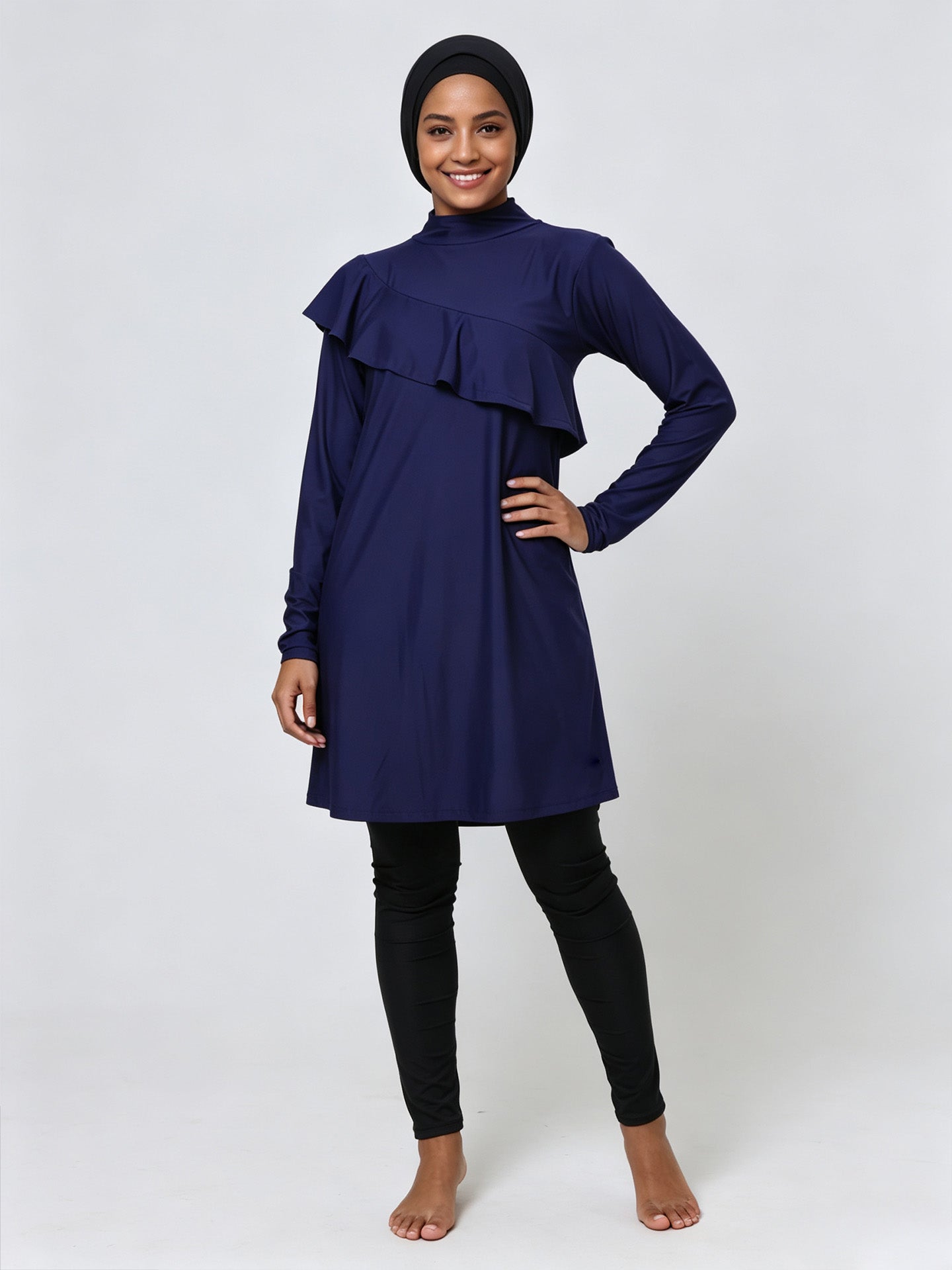 Zaynab Collection Non-See Through Modest Full Cover Swim Attire Burkini ZCB021