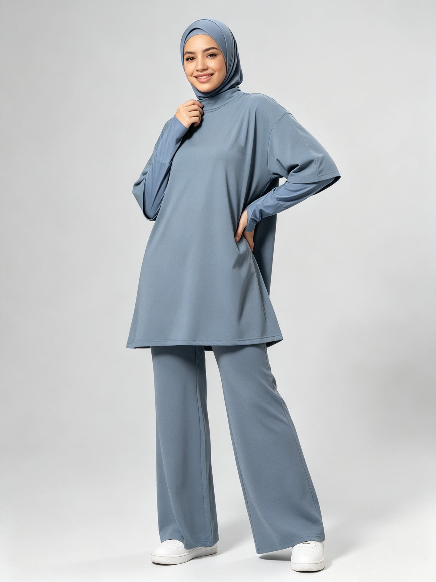 Zaynab Collection Muslim Women Stretchy Full Coverage Exercise Set Sportswear ZCS020