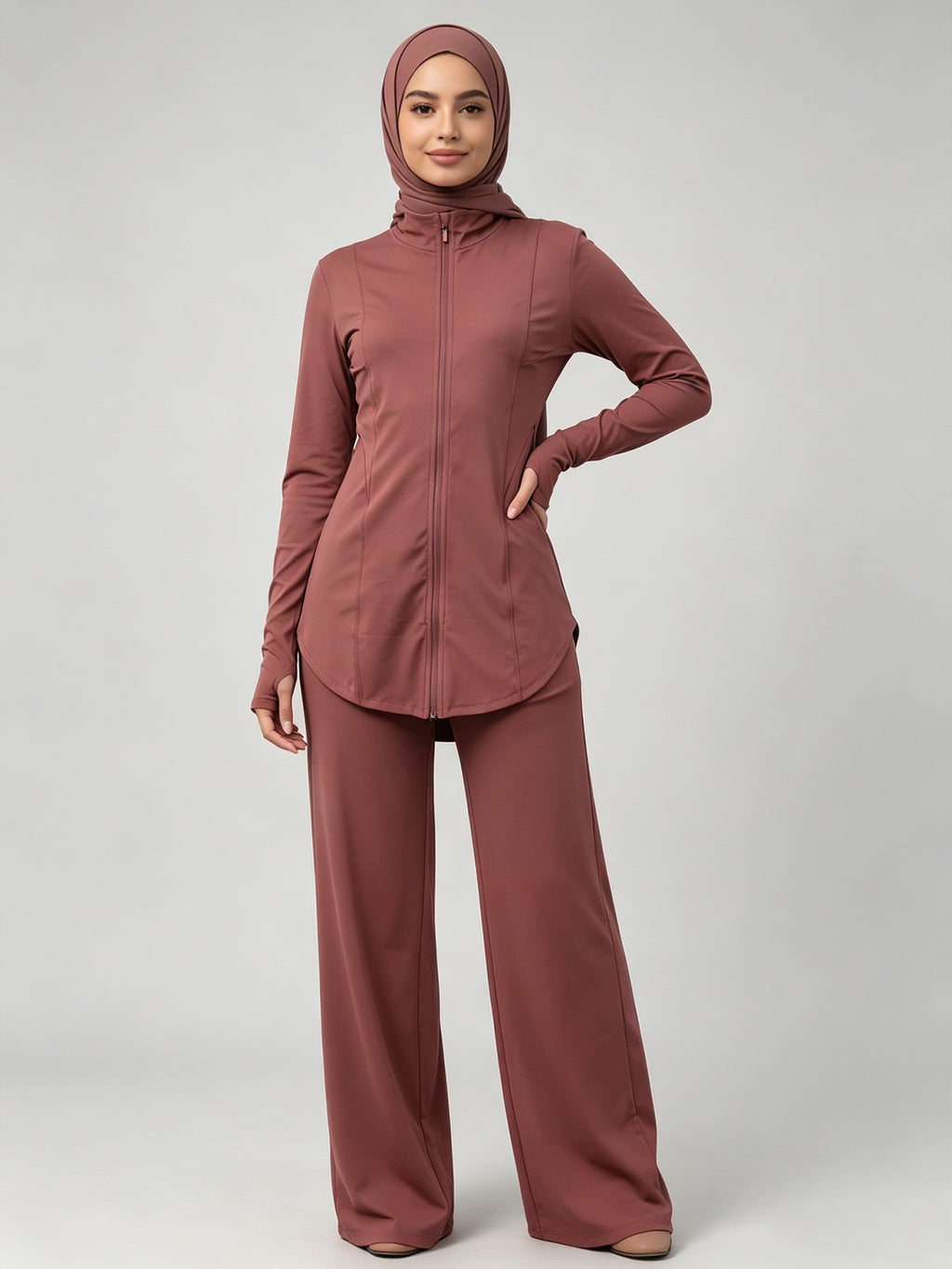 Zaynab Collection  Conservative Muslim Sportswear  Set For Yoga Gym RunningZCS013