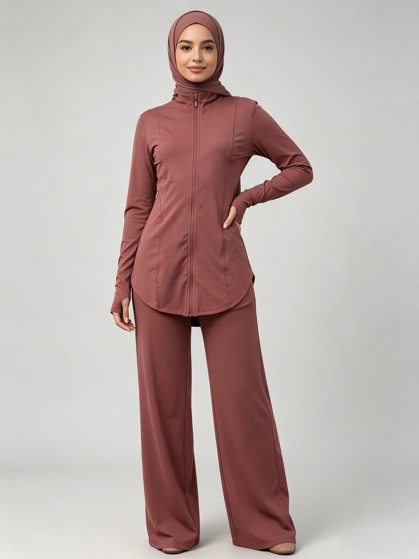 Zaynab Collection  Conservative Muslim Sportswear  Set For Yoga Gym RunningZCS013