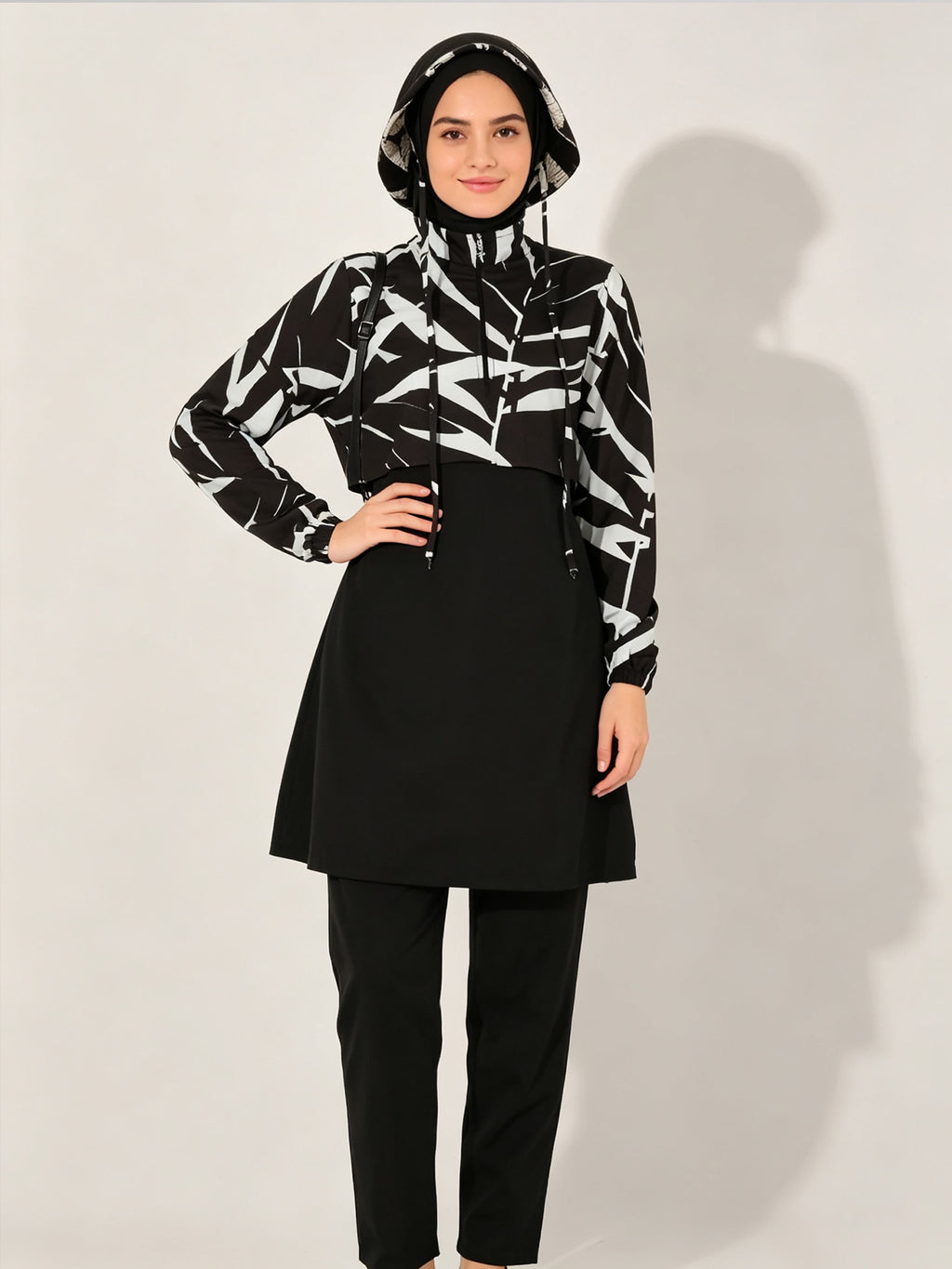 Zaynab Collection New Arrival Custom Printed Wholesale Modest Full Coverage Burkini ZCB030