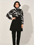 Zaynab Collection New Arrival Custom Printed Wholesale Modest Full Coverage Burkini ZCB030