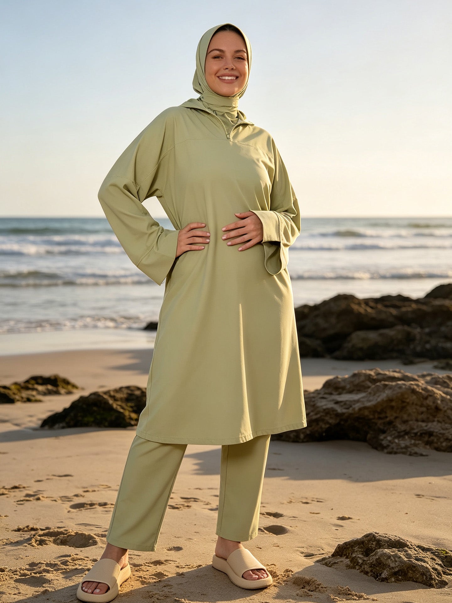 Zaynab Collection Burkini Ladies Swimsuit Islamic Women Muslim Full Coverage Modest Burkini ZCB004