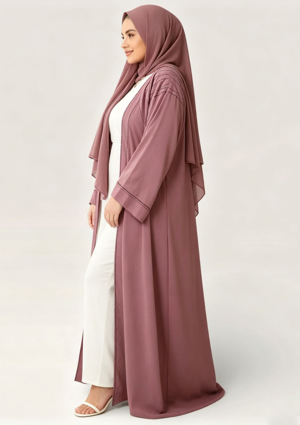 Zaynab Muslim Dress Islamic Clothing Lady Elegant Long Sleeve Abaya ZCA009
