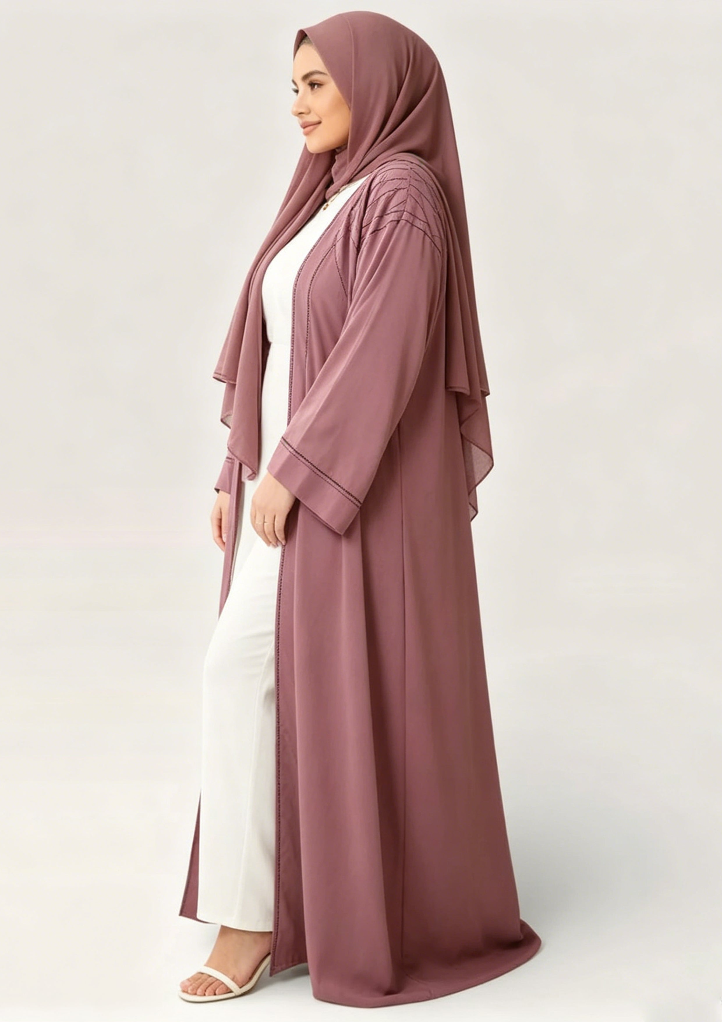 Zaynab Muslim Dress Islamic Clothing Lady Elegant Long Sleeve Abaya ZCA009