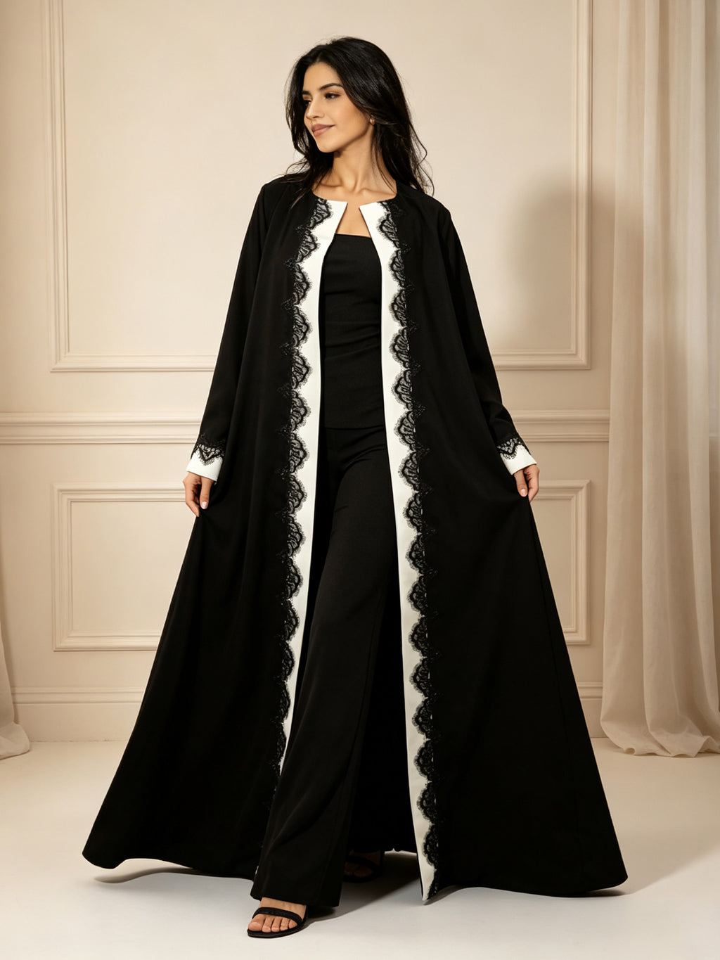 Zaynab CollectionWomen Muslim Dubai Ramadan Elegant AbayaZCA014