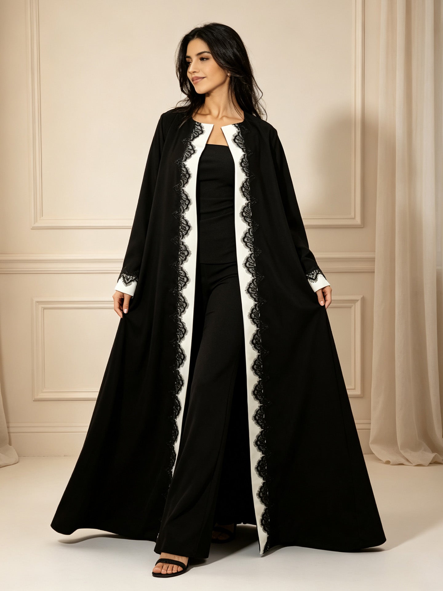 Zaynab CollectionWomen Muslim Dubai Ramadan Elegant AbayaZCA014