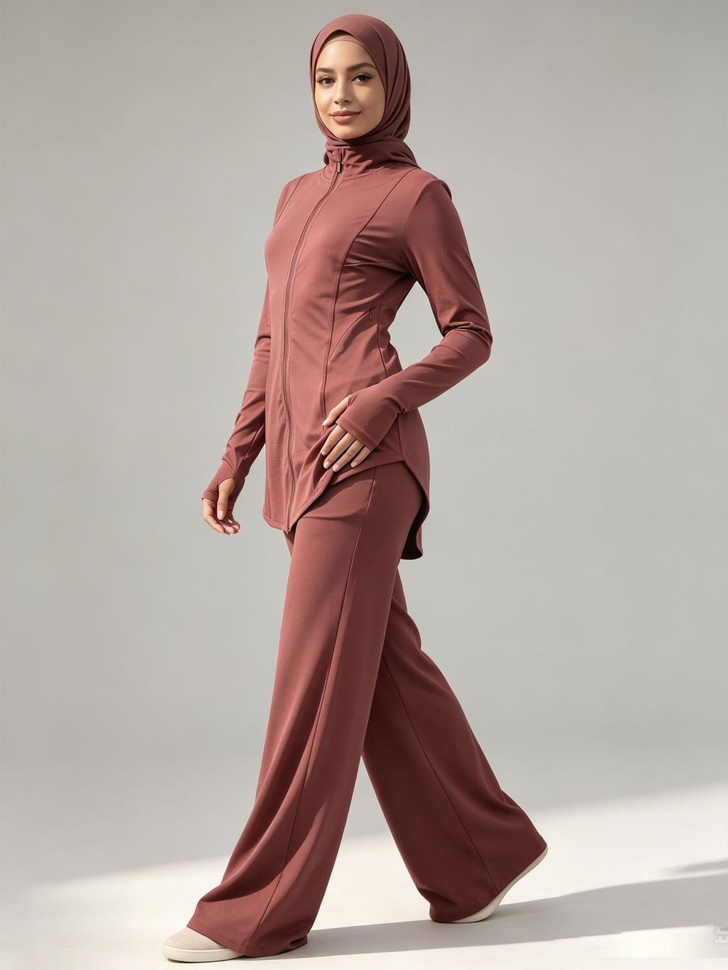 Zaynab Collection  Conservative Muslim Sportswear  Set For Yoga Gym RunningZCS013