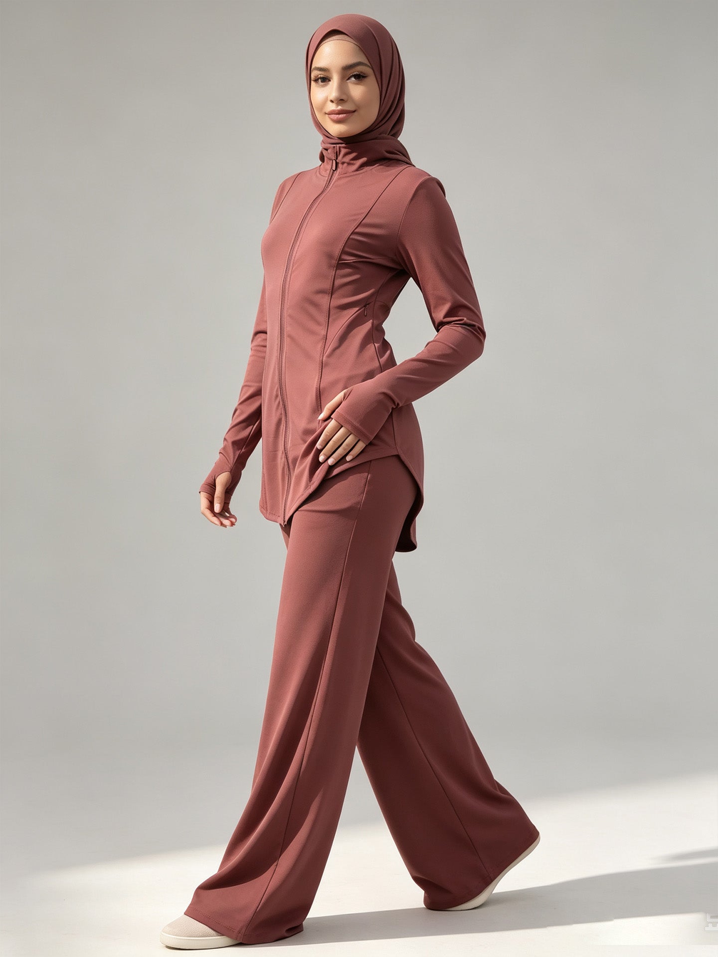 Zaynab Collection  Conservative Muslim Sportswear  Set For Yoga Gym RunningZCS013