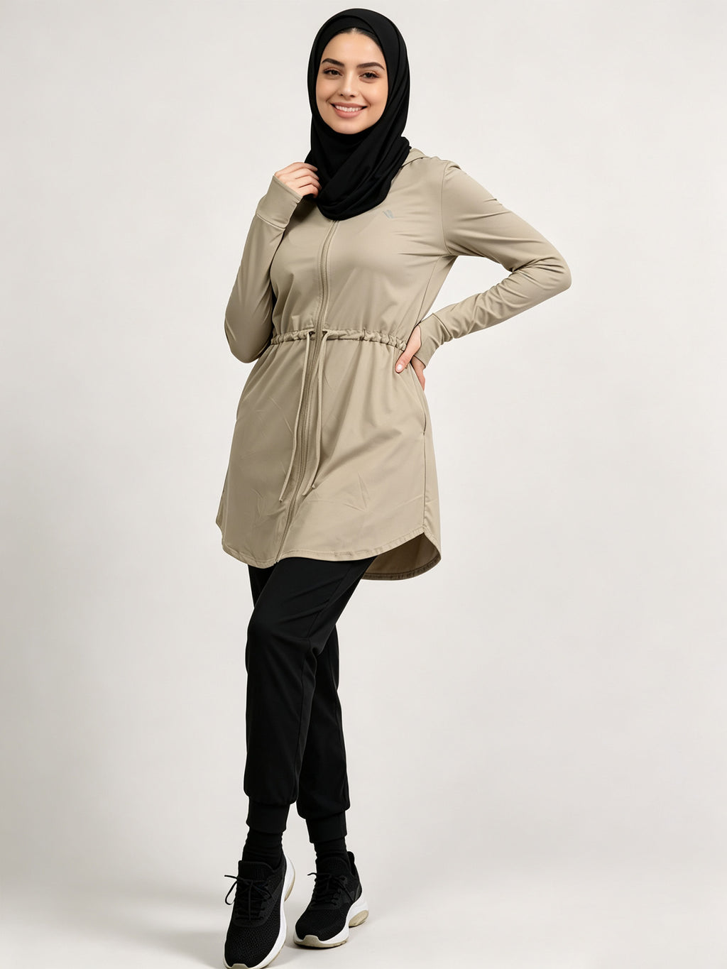Zaynab Collection Modest Elastic Waist Comfortable Fitness Set Sportswear ZCS018