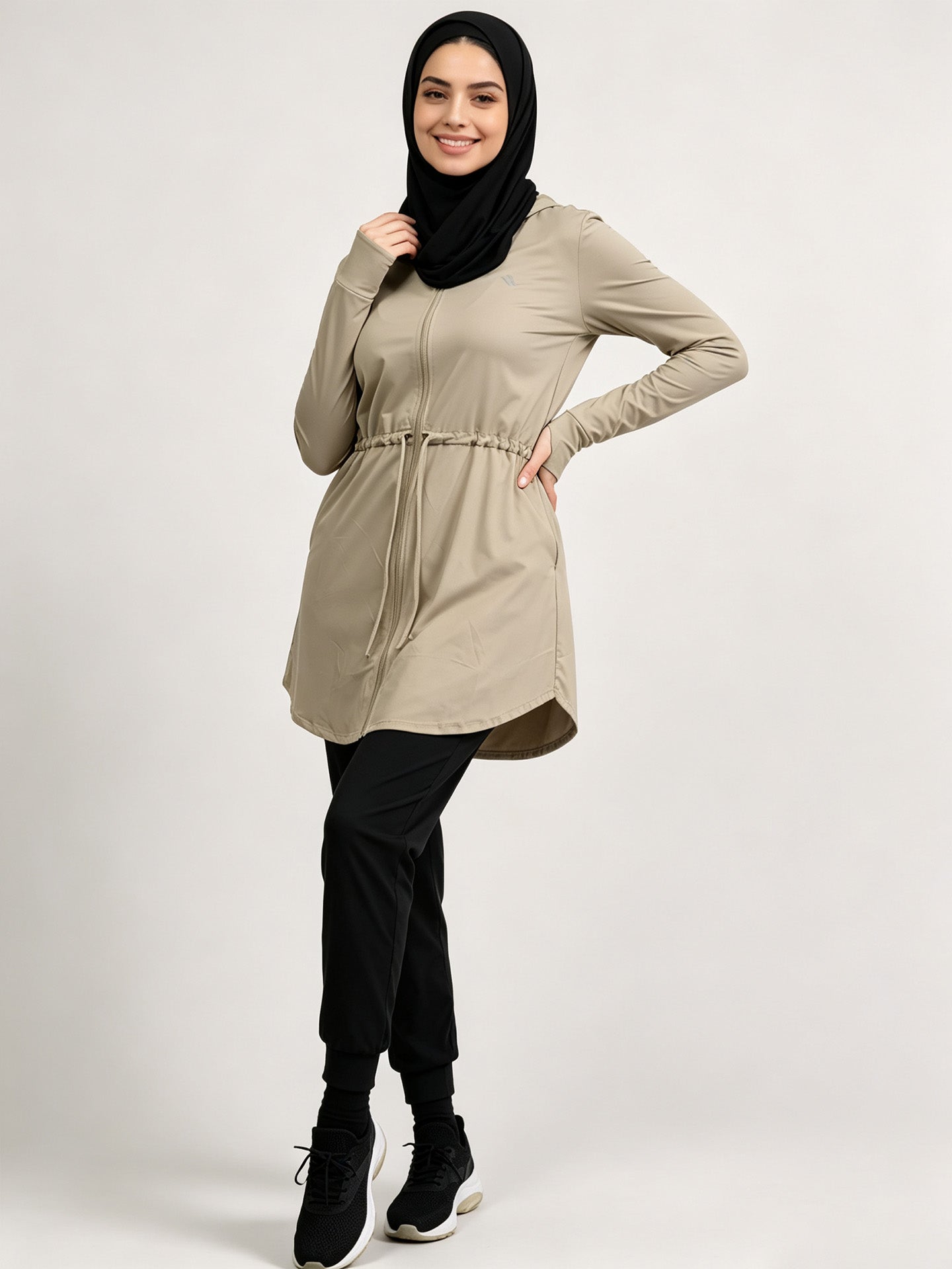 Zaynab Collection Modest Elastic Waist Comfortable Fitness Set Sportswear ZCS018