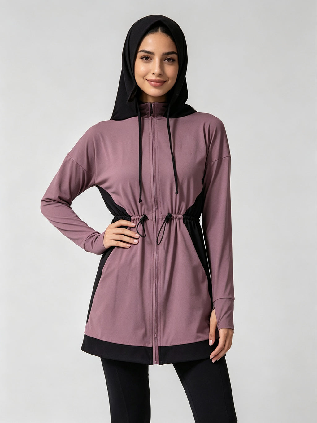 Zaynab Collection Sportswear For Muslim Ladies Long Sleeve Gym SetZCS015