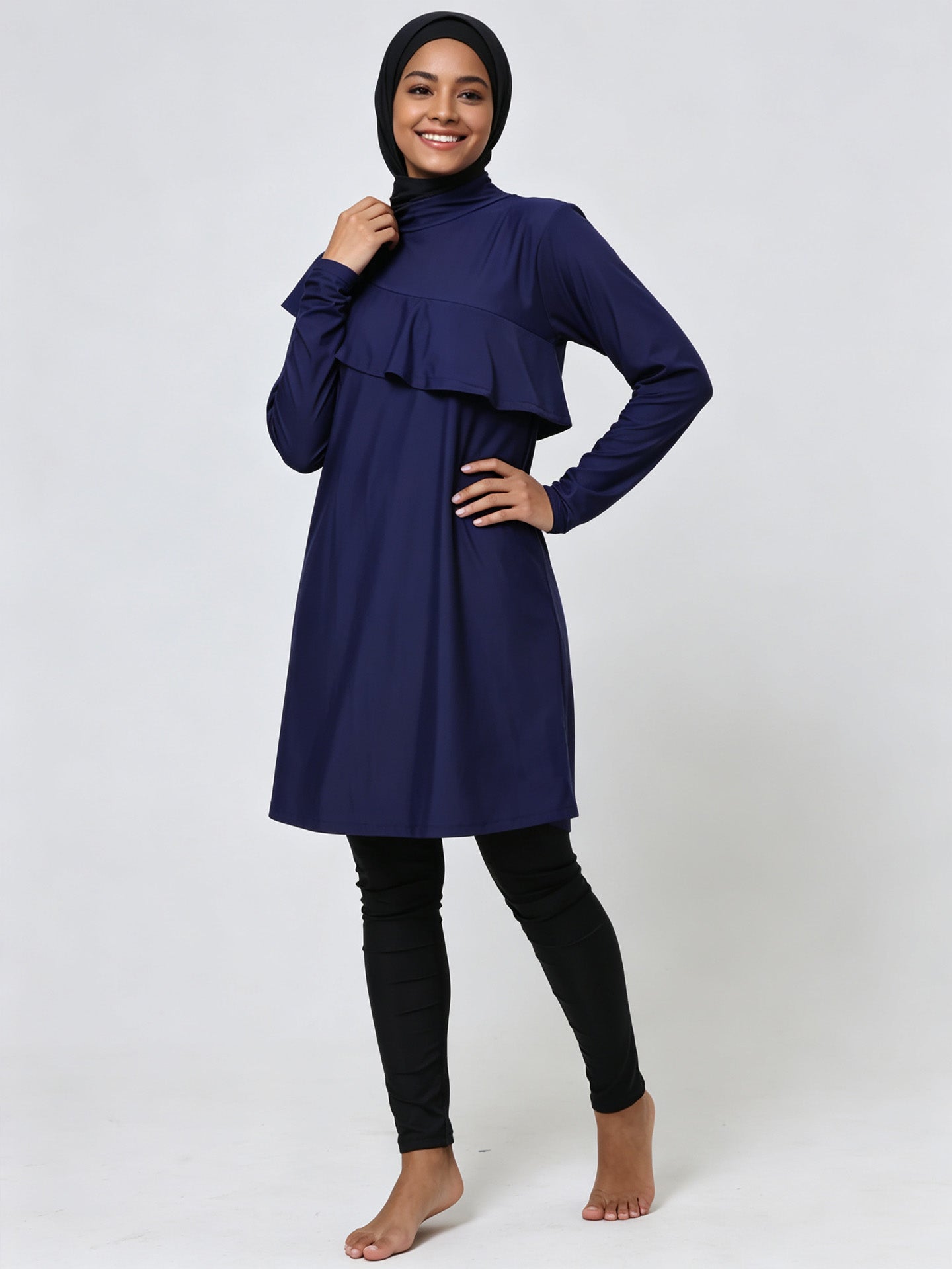Zaynab Collection Non-See Through Modest Full Cover Swim Attire Burkini ZCB021