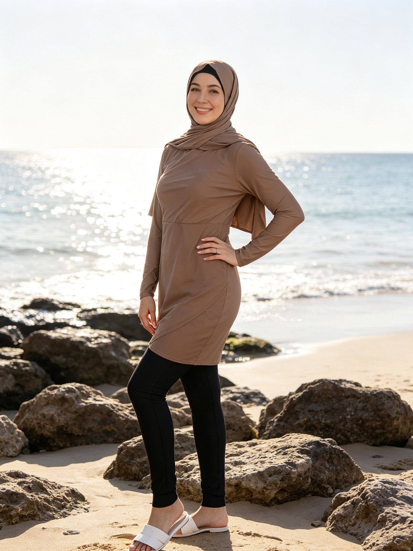 Zaynab Collection Burkini Women Beachwear Manufacturer Custom Swimwear Modest Burkini ZCB006