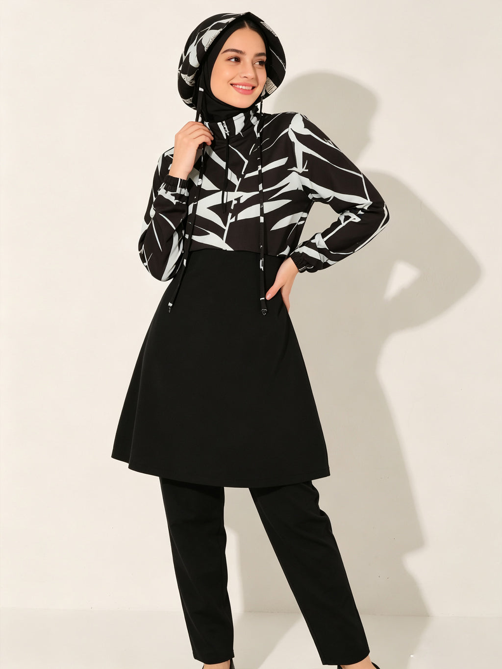 Zaynab Collection New Arrival Custom Printed Wholesale Modest Full Coverage Burkini ZCB030