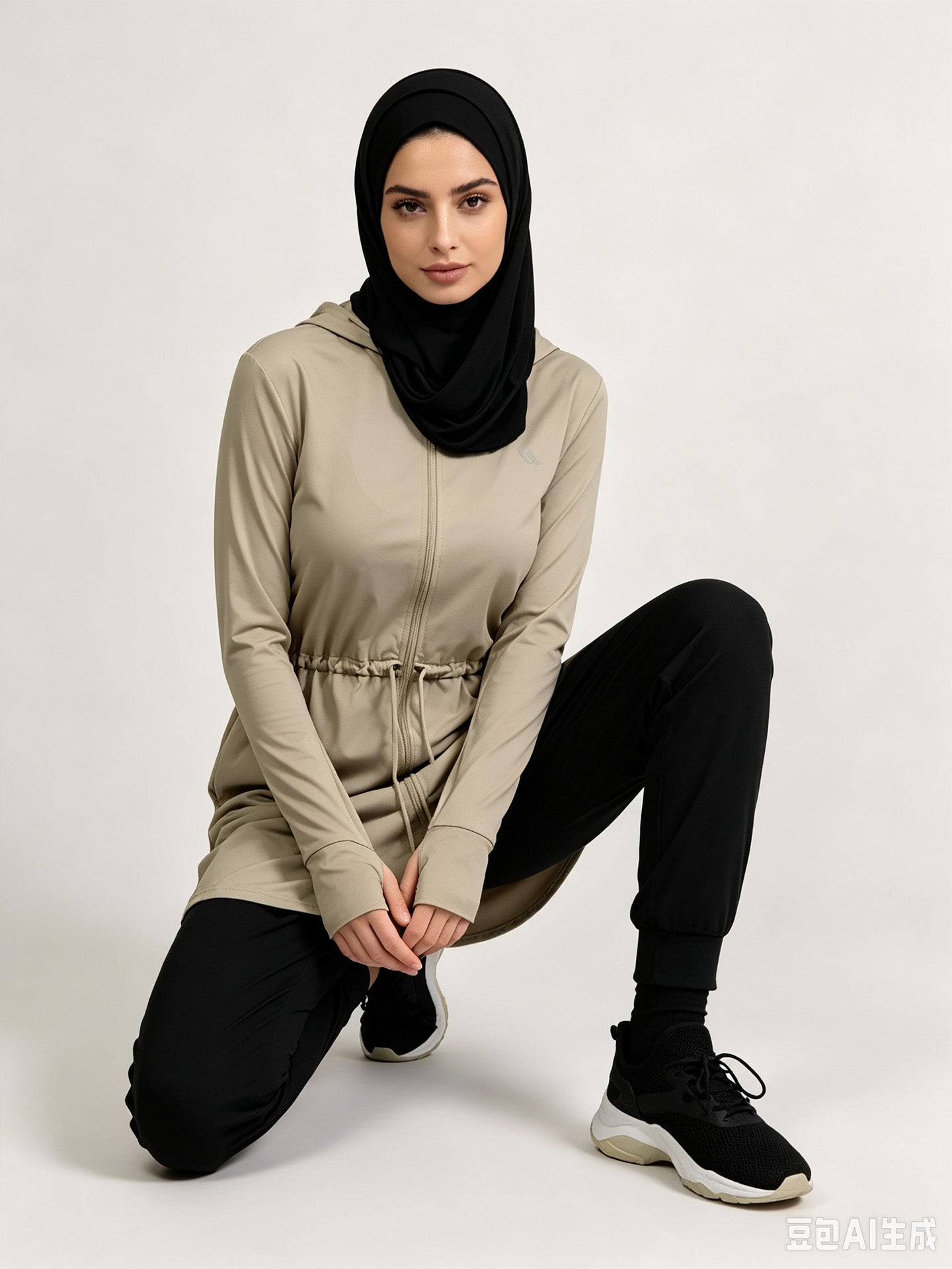 Zaynab Collection Modest Elastic Waist Comfortable Fitness Set Sportswear ZCS018