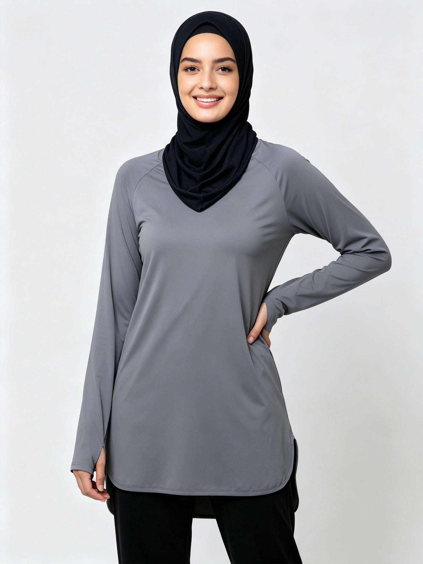 Zaynab Collection Modest Hooded Long Sleeve Gym Tracksuit Sportswear ZCS019
