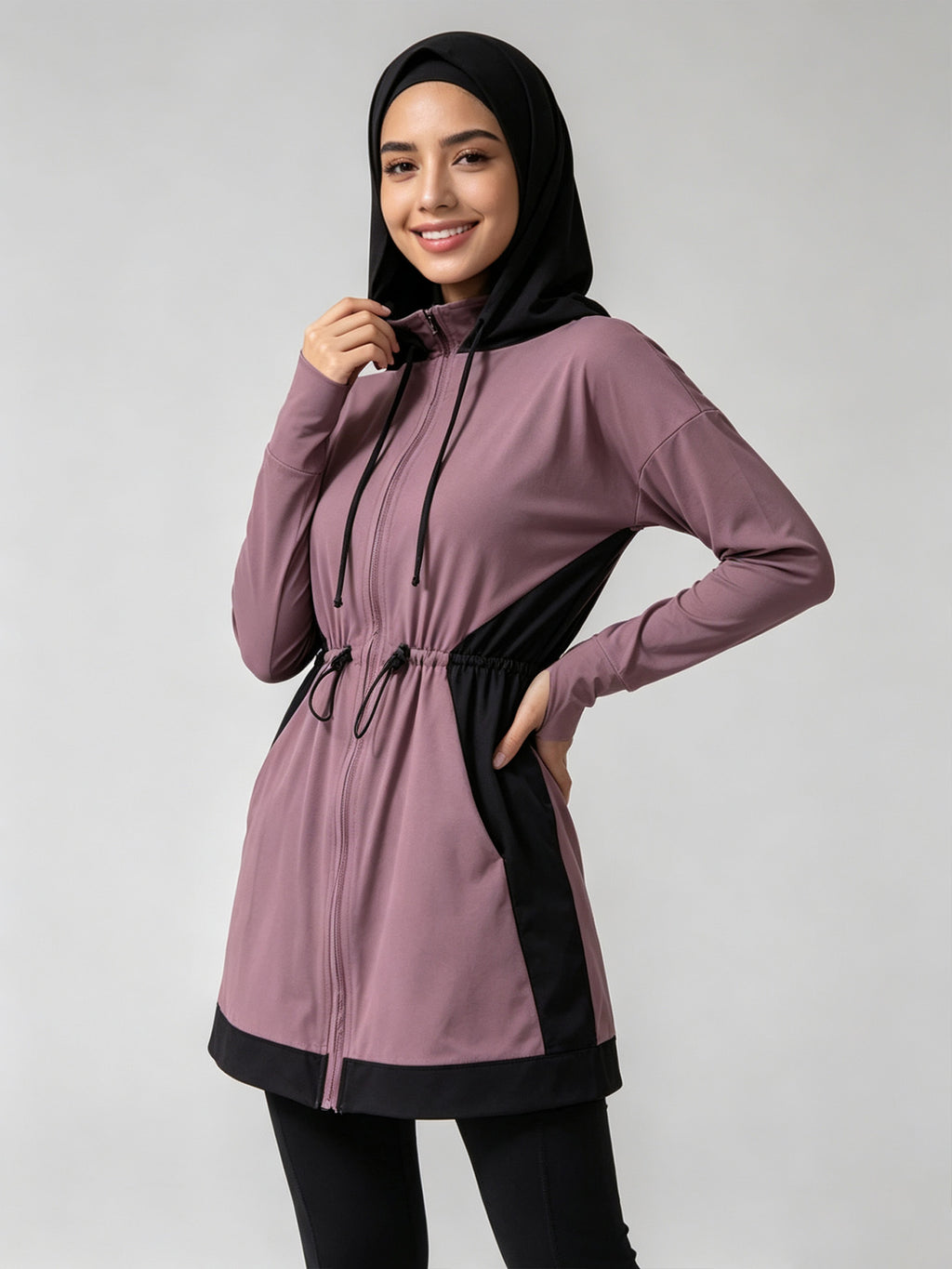 Zaynab Collection Sportswear For Muslim Ladies Long Sleeve Gym SetZCS015