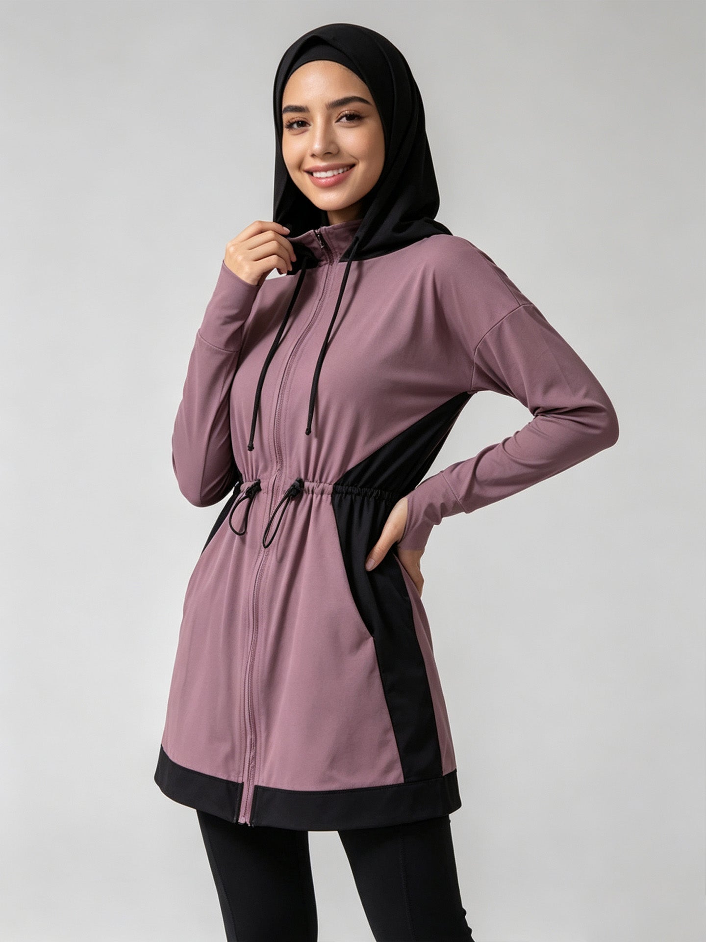 Zaynab Collection Sportswear For Muslim Ladies Long Sleeve Gym SetZCS015