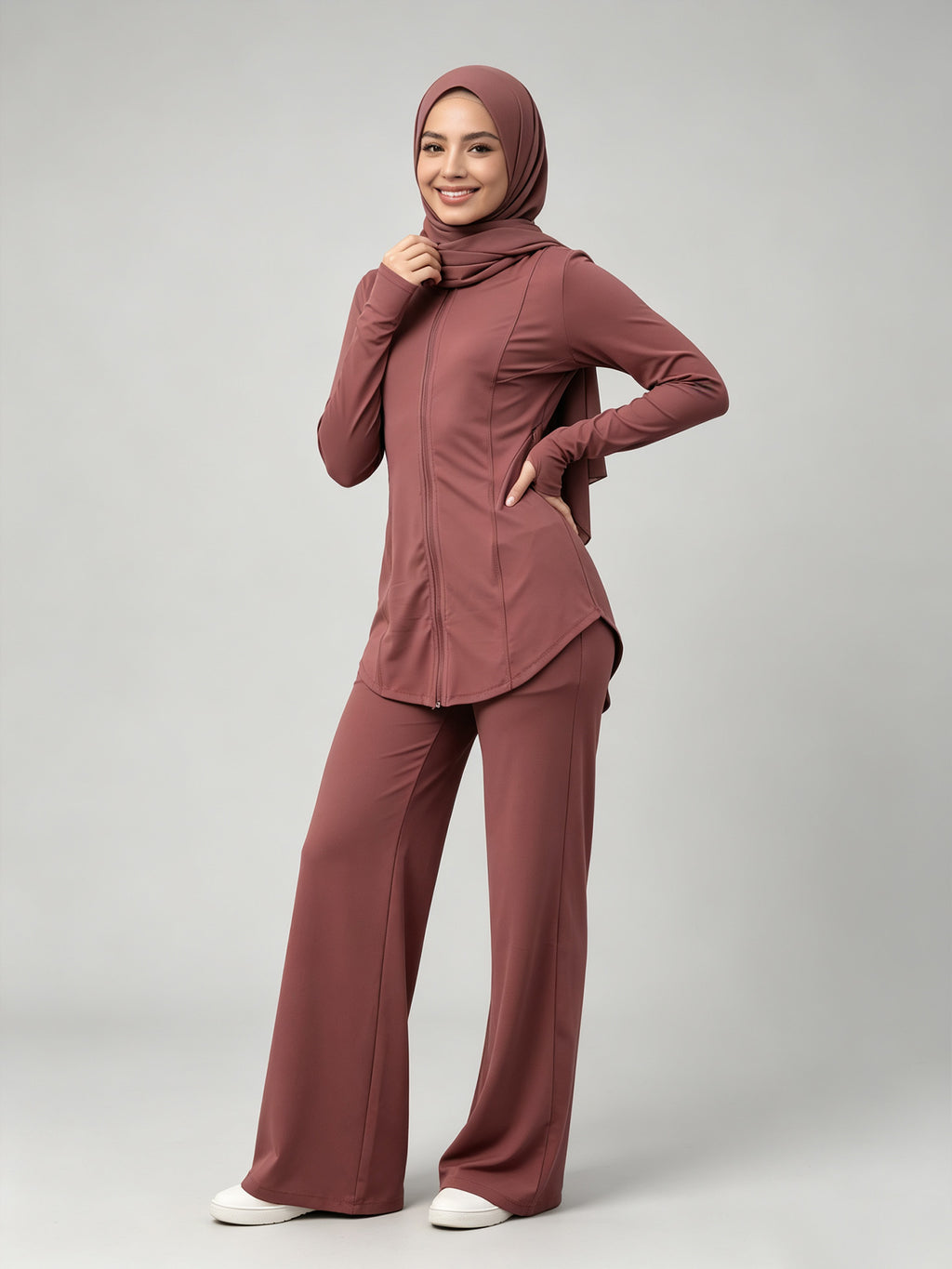Zaynab Collection  Conservative Muslim Sportswear  Set For Yoga Gym RunningZCS013