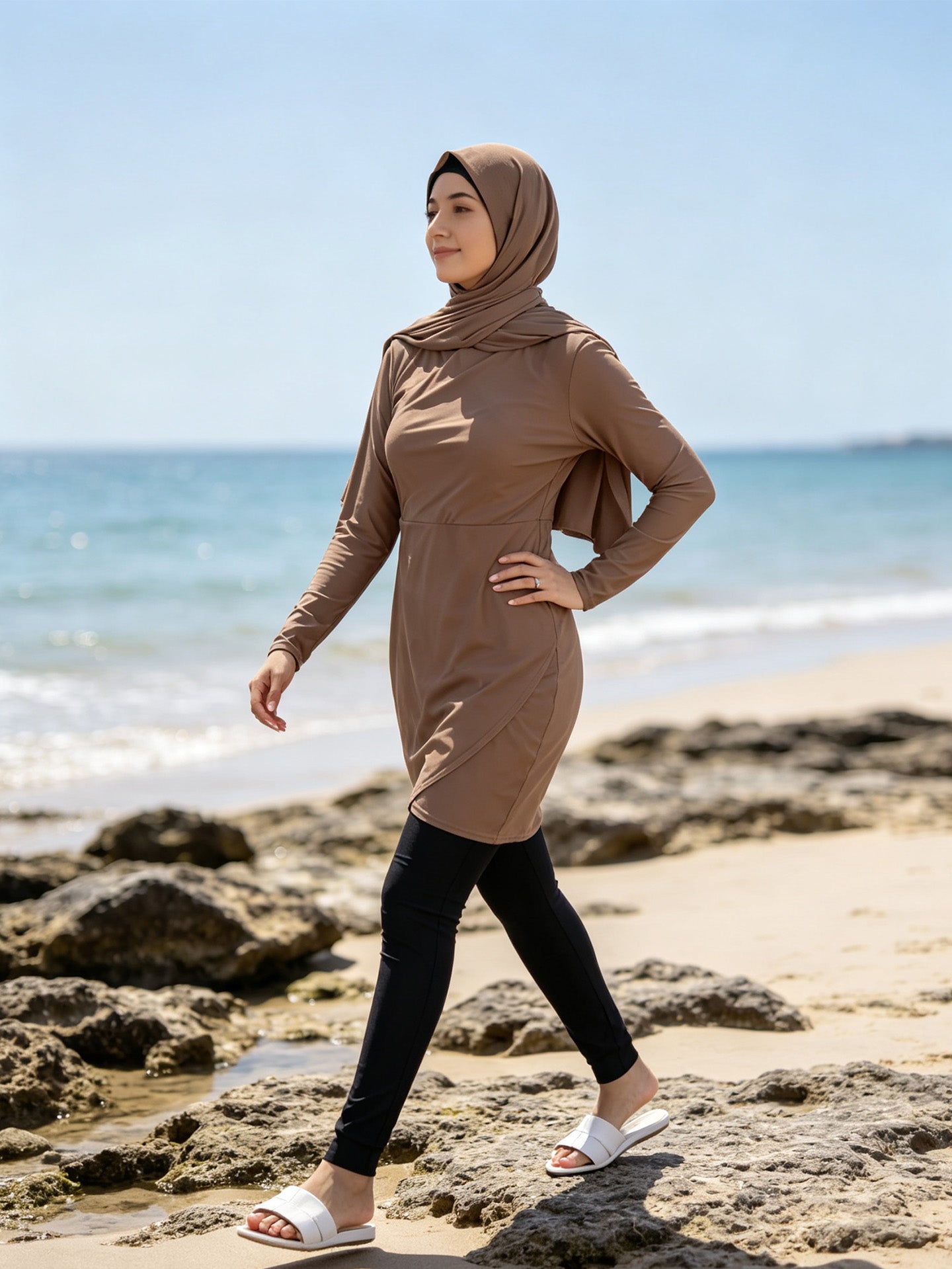 Zaynab Collection Burkini Women Beachwear Manufacturer Custom Swimwear Modest Burkini ZCB006