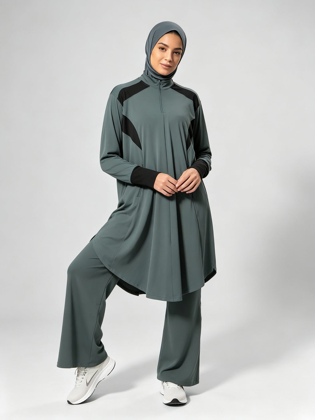 Zaynab Collection Modest Islamic Sportswear Loose Fit Full Women's Gym OutfitZCS017