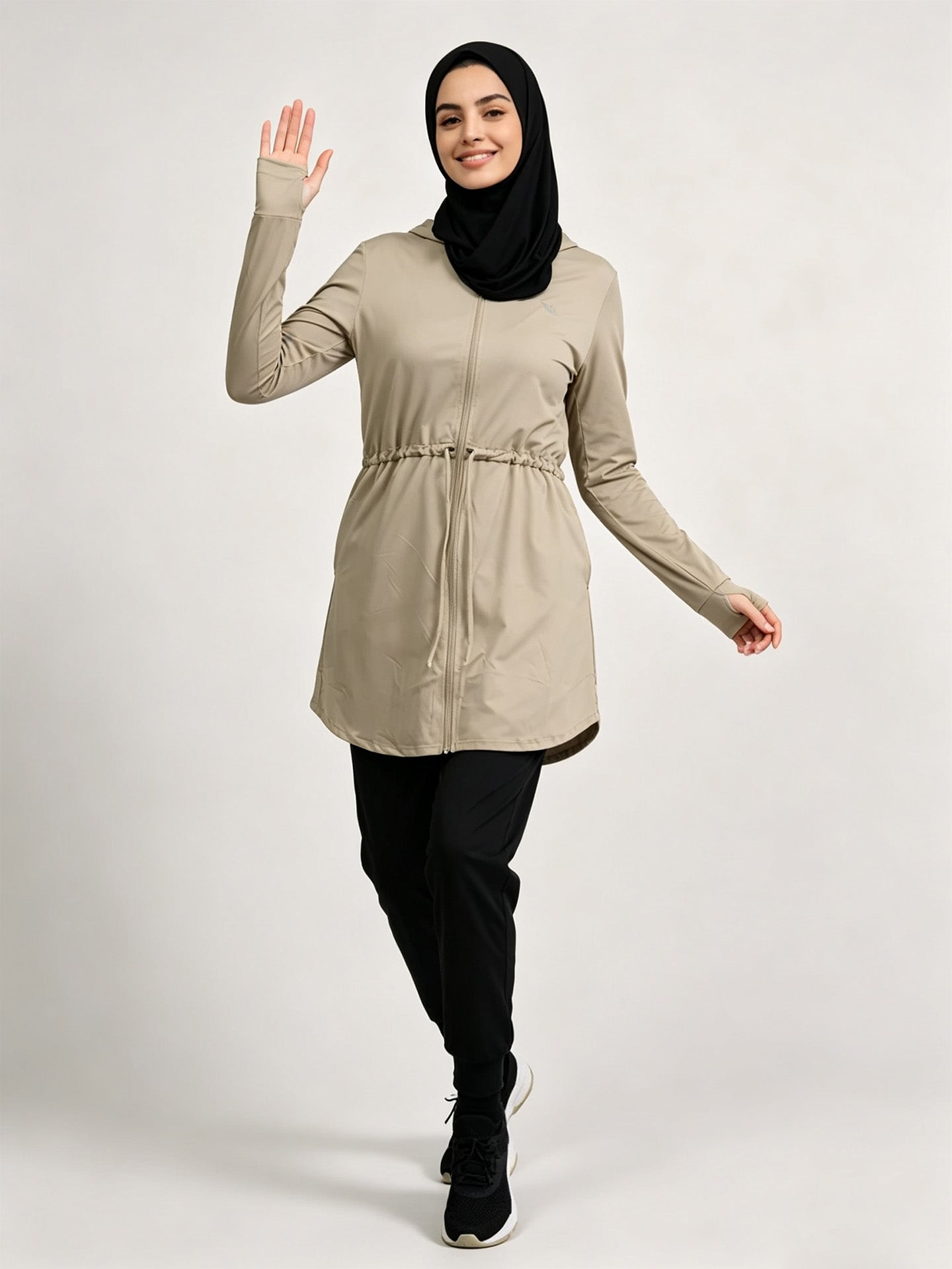Zaynab Collection Modest Elastic Waist Comfortable Fitness Set Sportswear ZCS018