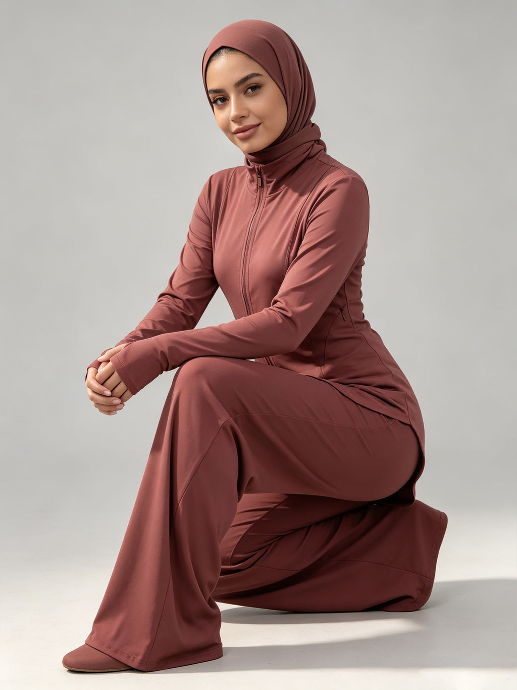 Zaynab Collection  Conservative Muslim Sportswear  Set For Yoga Gym RunningZCS013