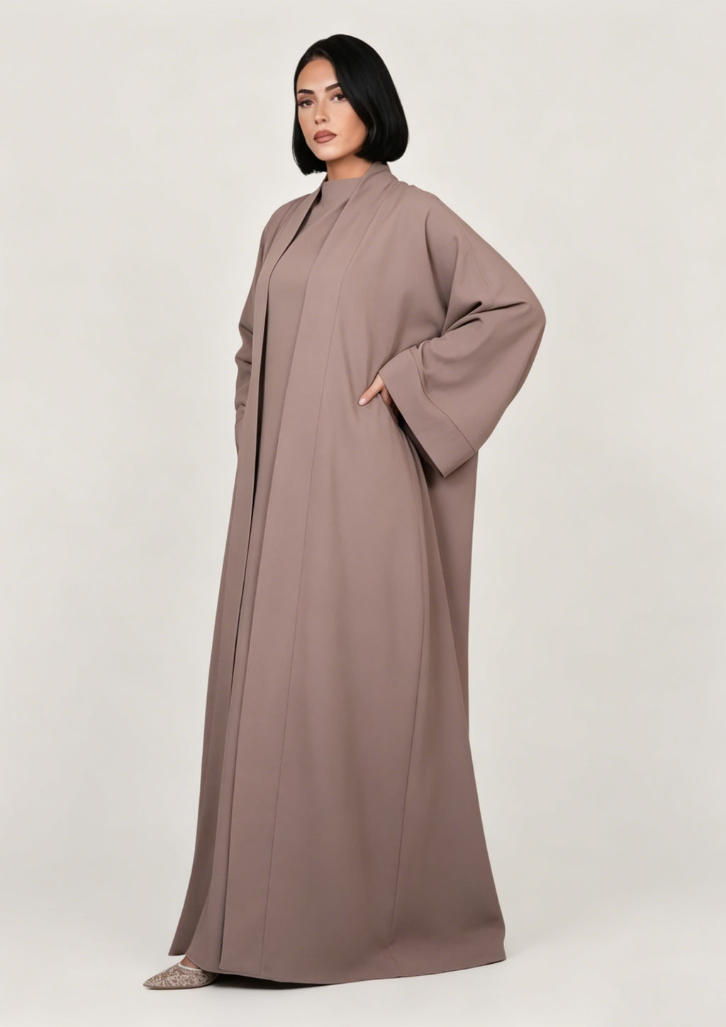 Zaynab Muslim Black Kimono Clothes Women Abaya ZCA007