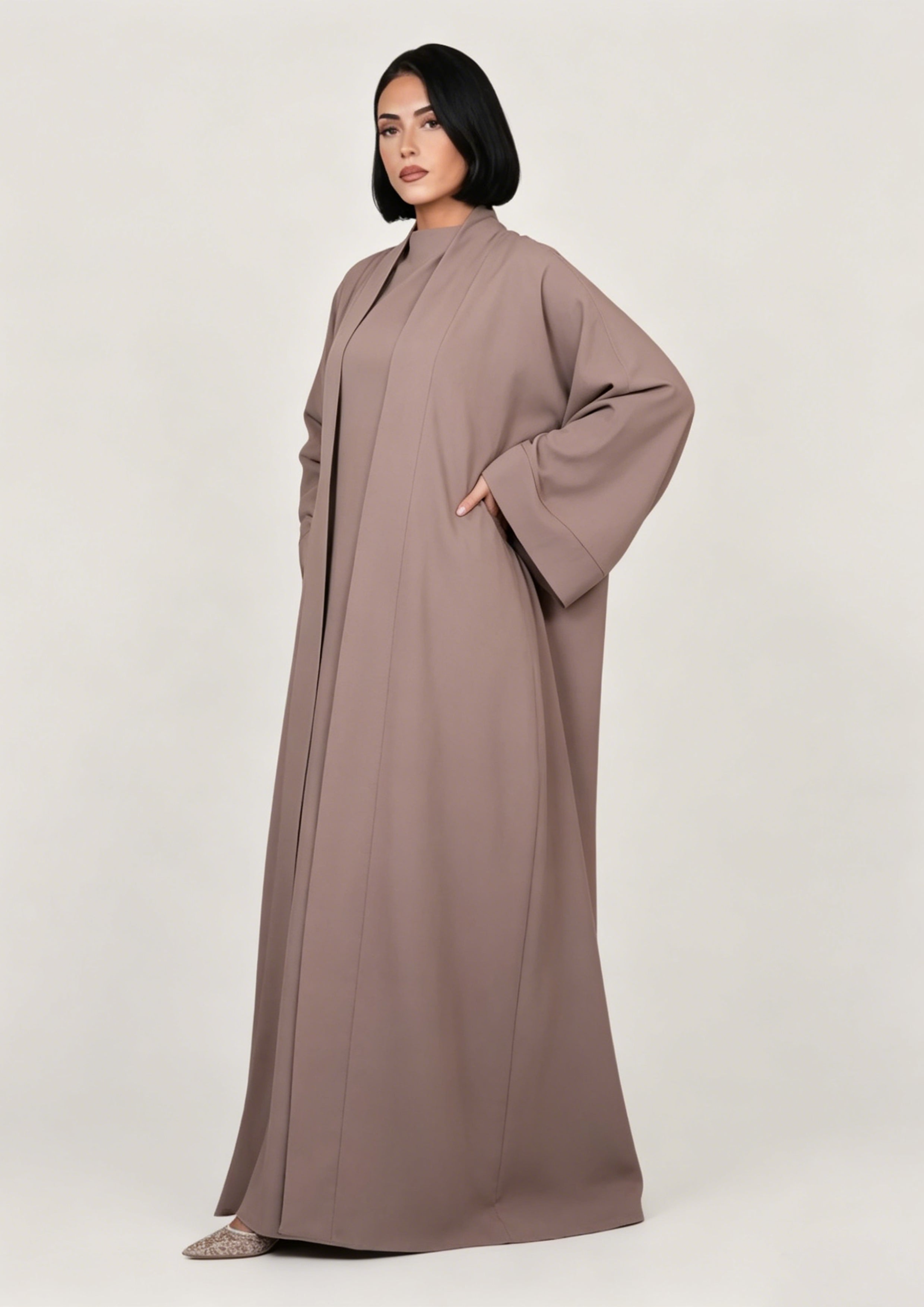 Zaynab Muslim Black Kimono Clothes Women Abaya ZCA007
