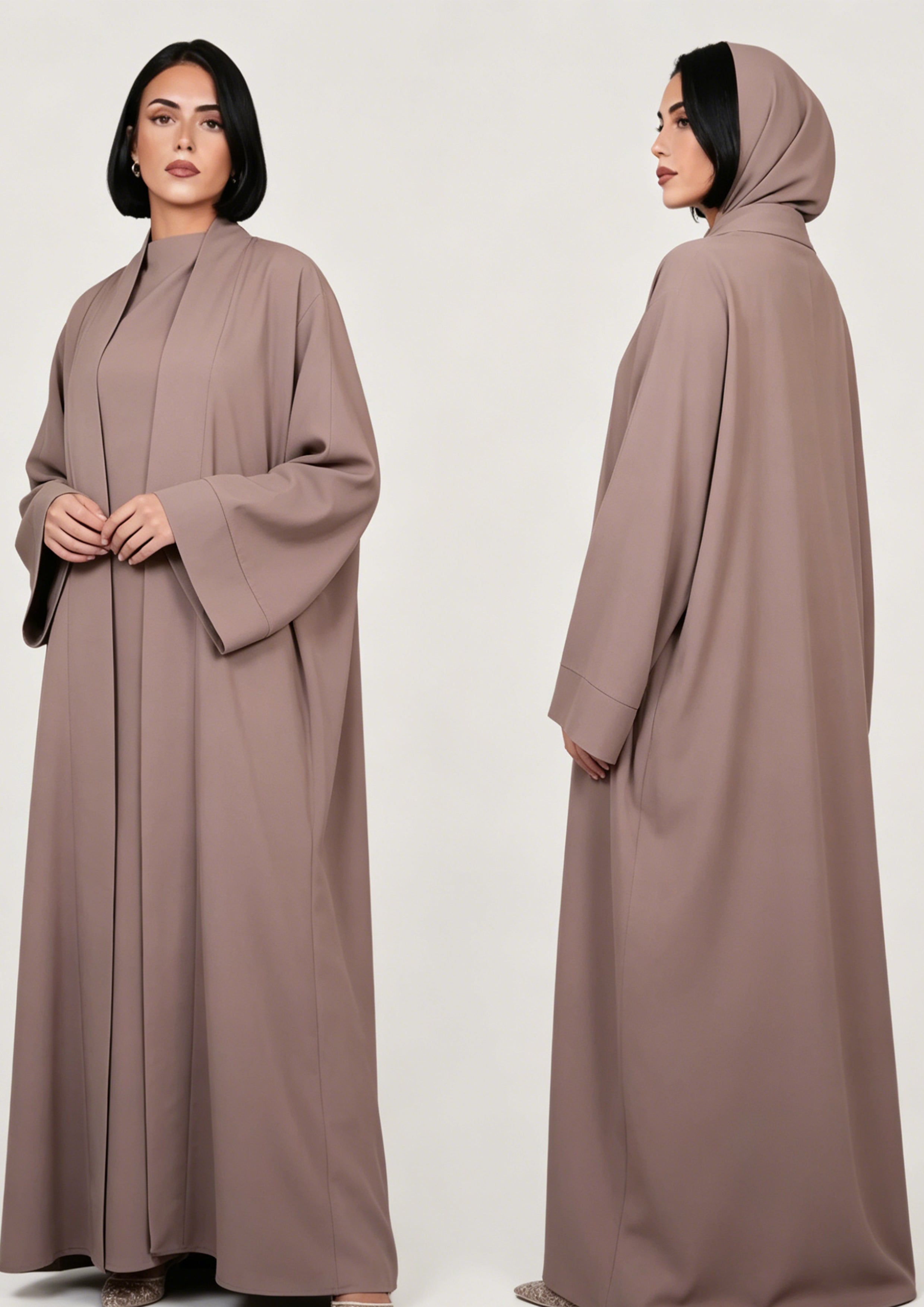 Zaynab Muslim Black Kimono Clothes Women Abaya ZCA007