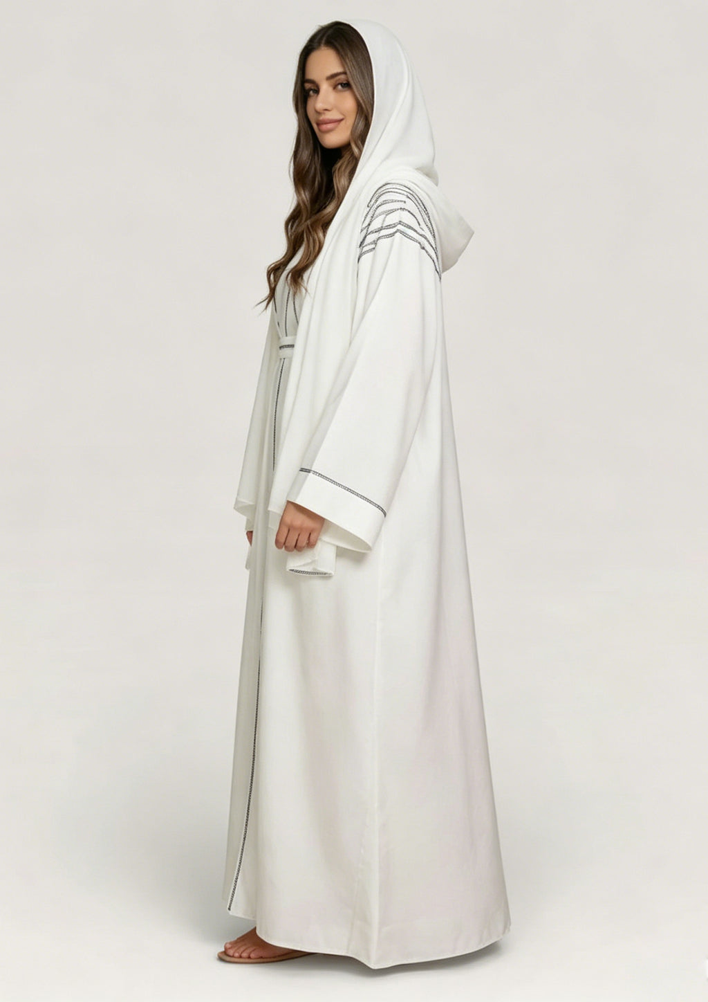 Zaynab Muslim Dress Islamic Clothing Lady Elegant Long Sleeve Abaya ZCA009