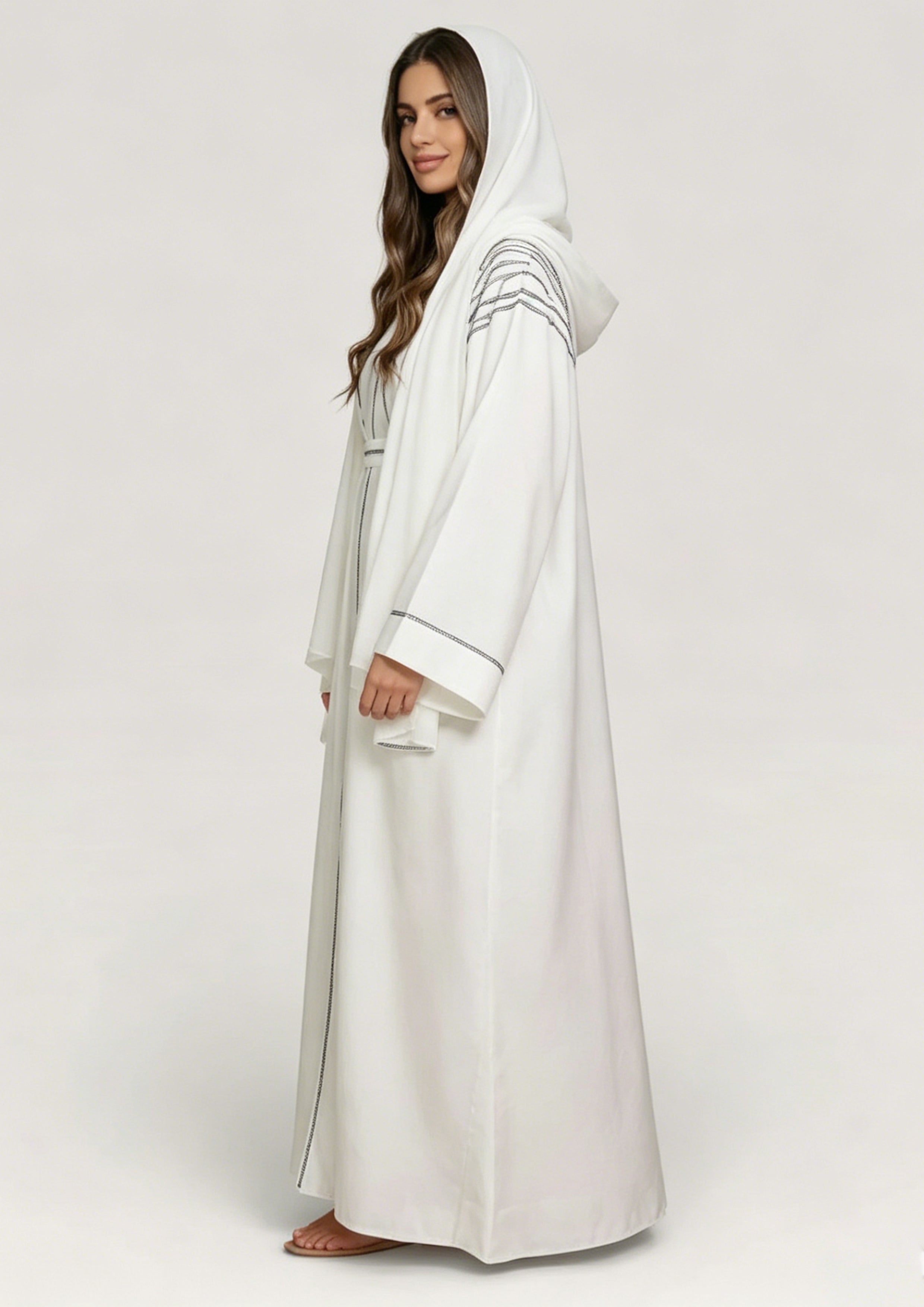 Zaynab Muslim Dress Islamic Clothing Lady Elegant Long Sleeve Abaya ZCA009