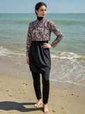 Zaynab Slim Fit Modest Islamic Swimwear Printed  Hijab Outfit Quick Dry Muslim Women burkini ZCB033