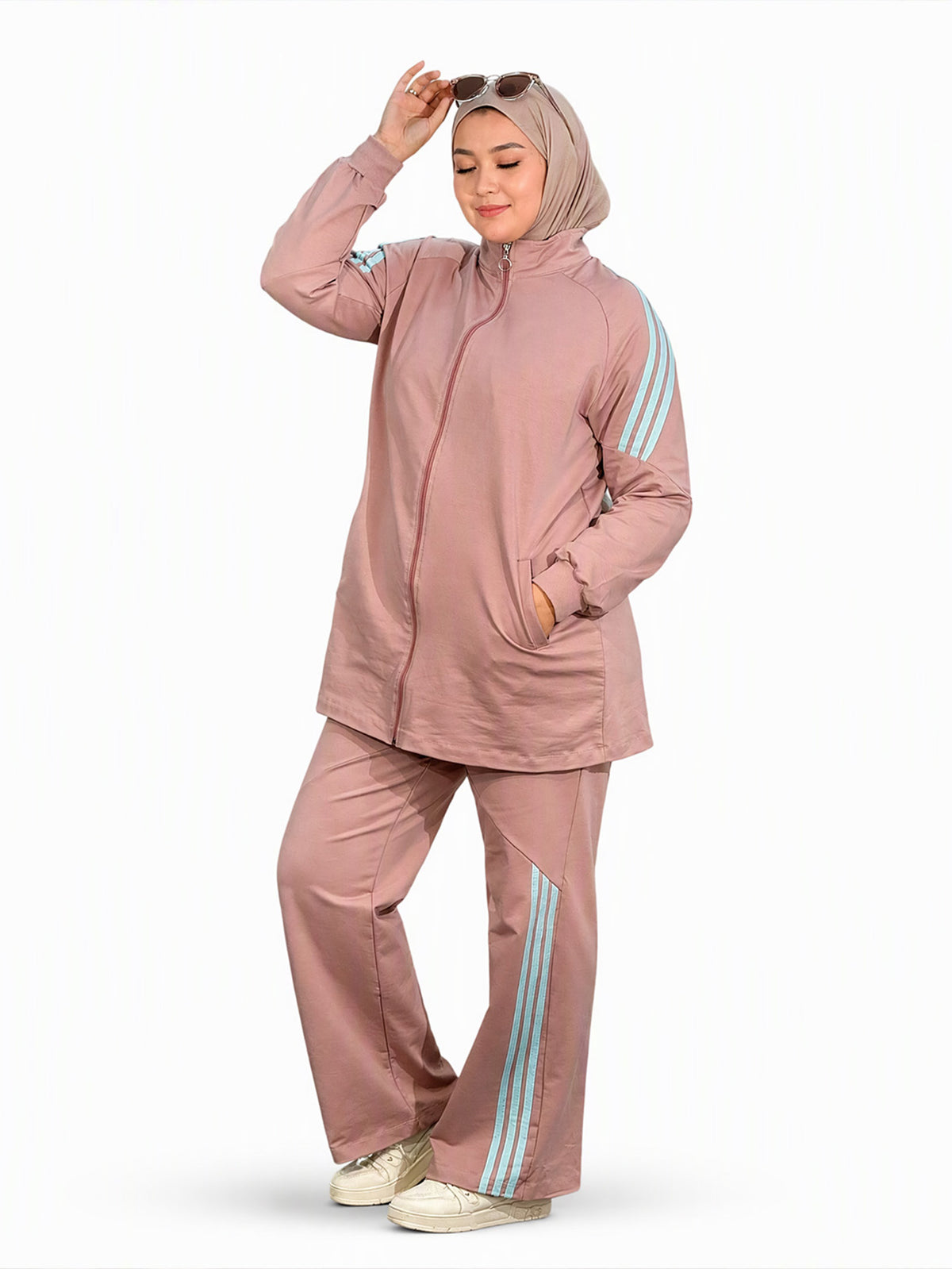 Zaynab  Print Modest Athletic Wear Factory Wholesale For Gulf Retailers Muslim Sportswear ZCS037