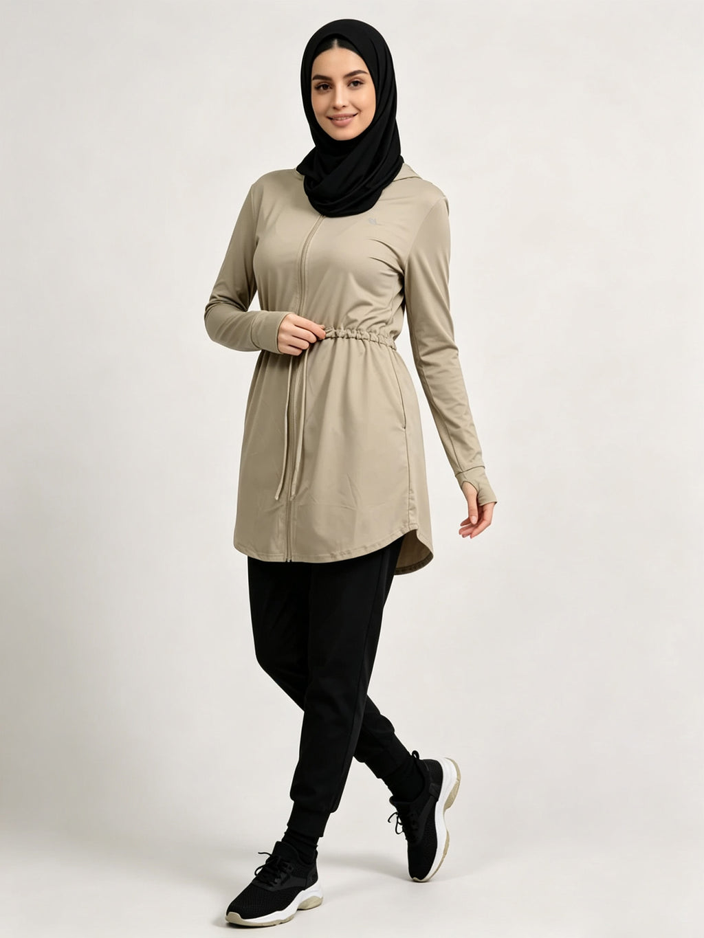 Zaynab Collection Modest Elastic Waist Comfortable Fitness Set Sportswear ZCS018