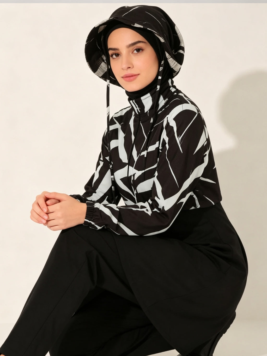 Zaynab Collection New Arrival Custom Printed Wholesale Modest Full Coverage Burkini ZCB030