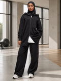 Zaynab High Elastic Modest Muslim Activewear Women Full Coverage Islamic Gym Suit Sportswear ZCS038