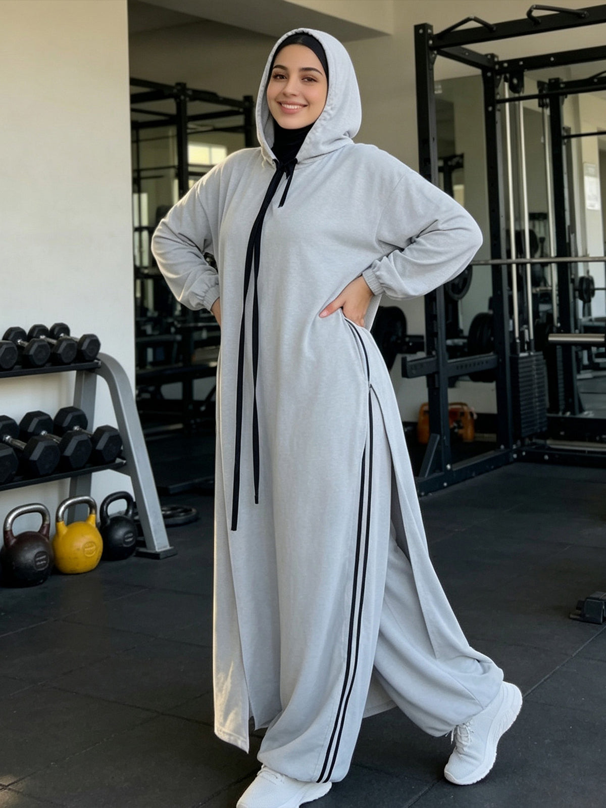 Zaynab  Tracksuit Sweat Absorbent Light Fabric Daily Leisure Jogging Muslim Sportswear ZCS029