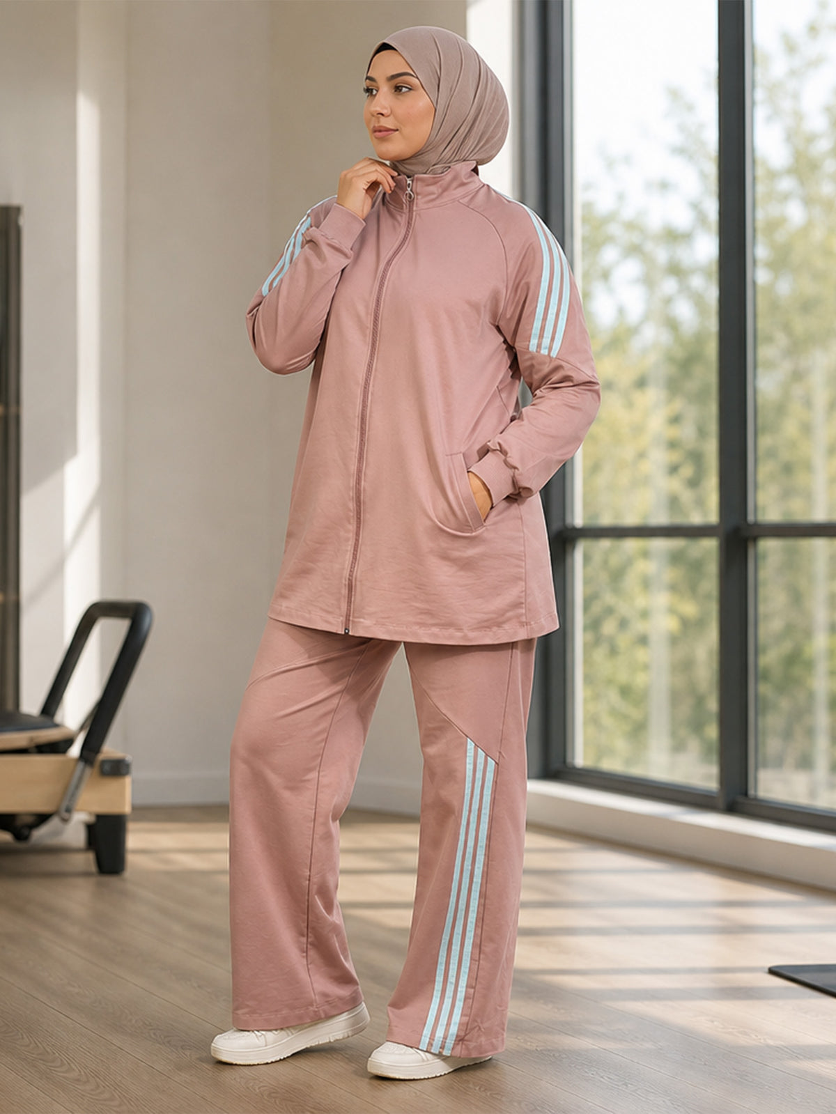 Zaynab  Print Modest Athletic Wear Factory Wholesale For Gulf Retailers Muslim Sportswear ZCS037