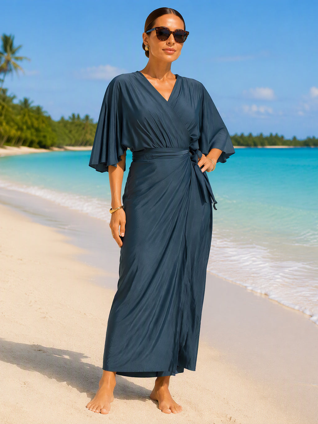 Zaynab Women Modest Islamic Swimwear Full Coverage UV Protection Long Sleeve  Burkini ZCB044