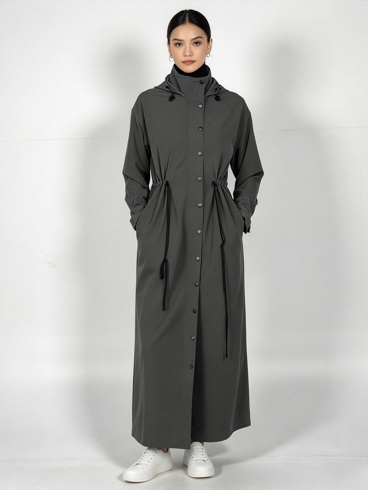 Zaynab Women Sports Abaya Full Coverage Modest Activewear Long Sleeve Muslim Workout Dress SportswearZCS041