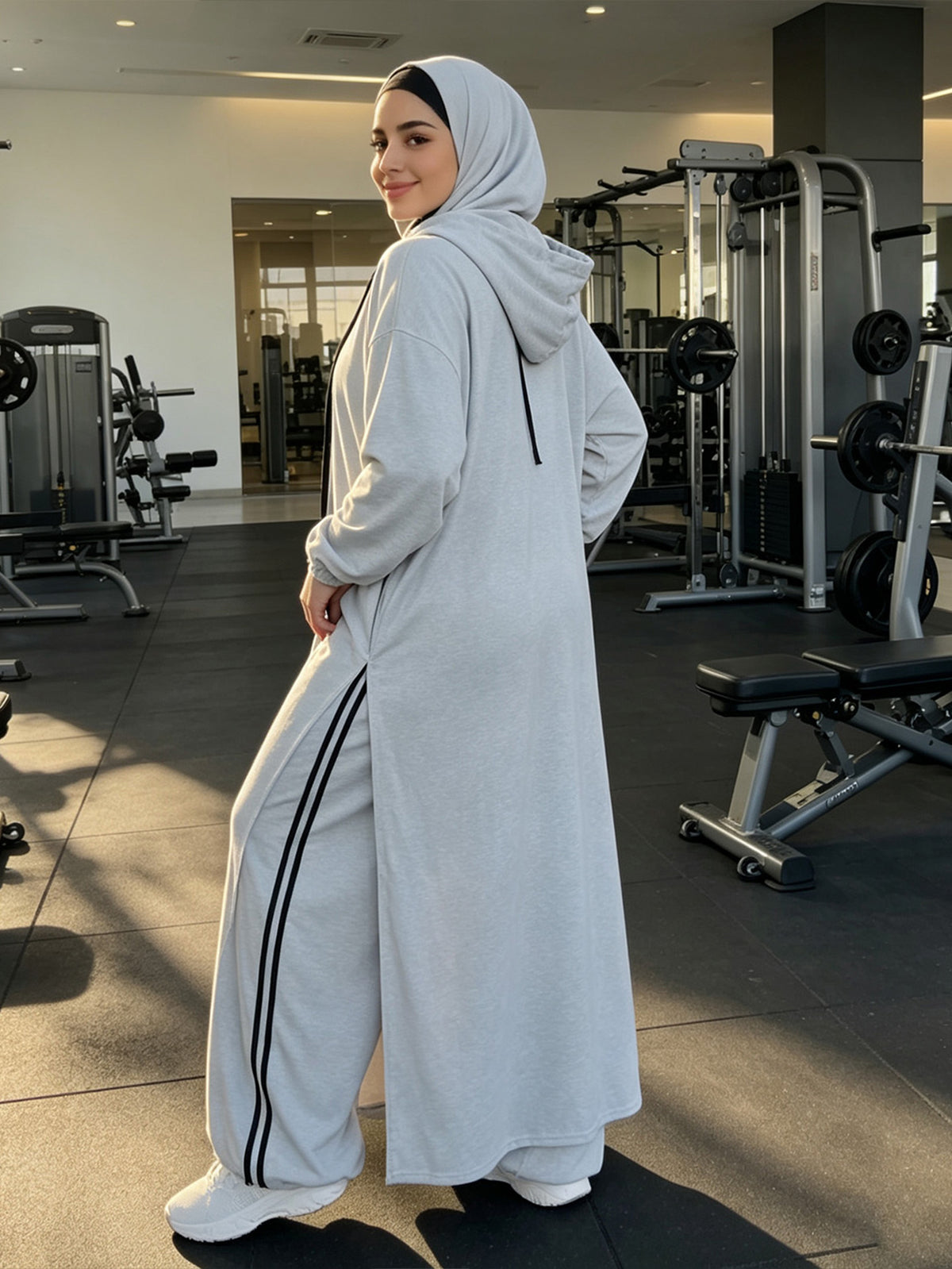 Zaynab  Tracksuit Sweat Absorbent Light Fabric Daily Leisure Jogging Muslim Sportswear ZCS029
