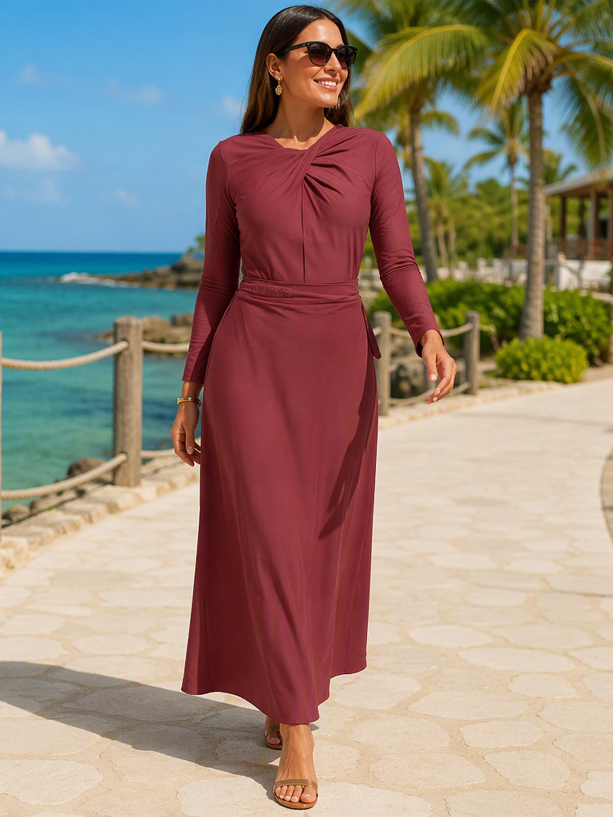 Zaynab Conservative Full Cover Muslim Swimsuit Women Islamic Modest Bathing Suit Quick Burkini ZCB043