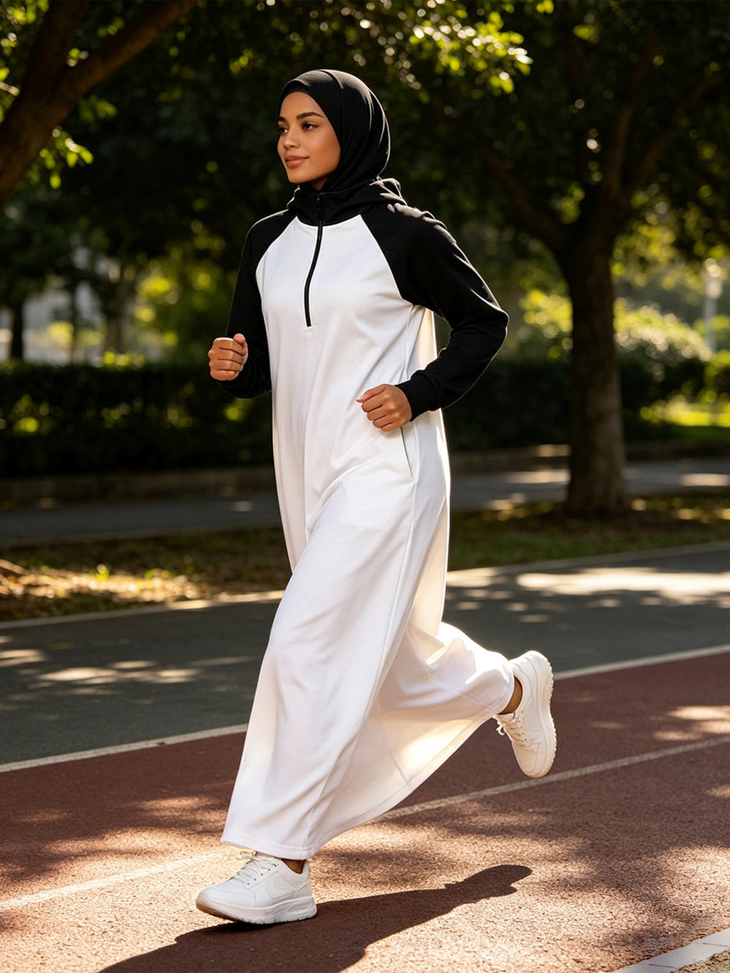 Zaynab Sport Tunic Loose Wide Leg Pants Breathable Hot Summer Gym Muslim Sportswear ZCS033