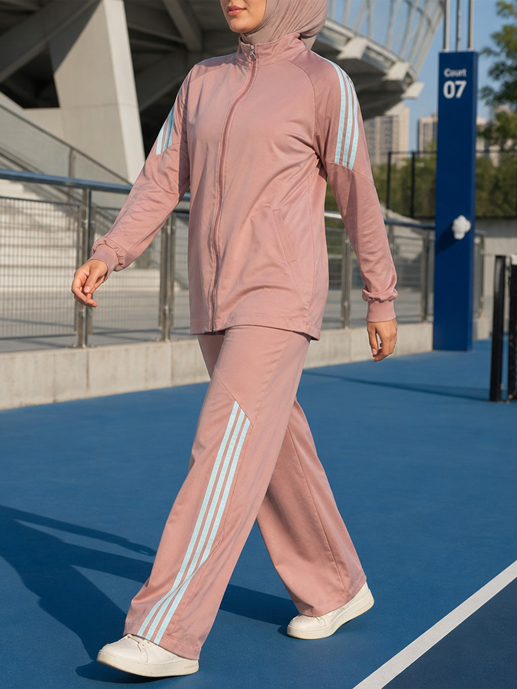 Zaynab  Print Modest Athletic Wear Factory Wholesale For Gulf Retailers Muslim Sportswear ZCS037