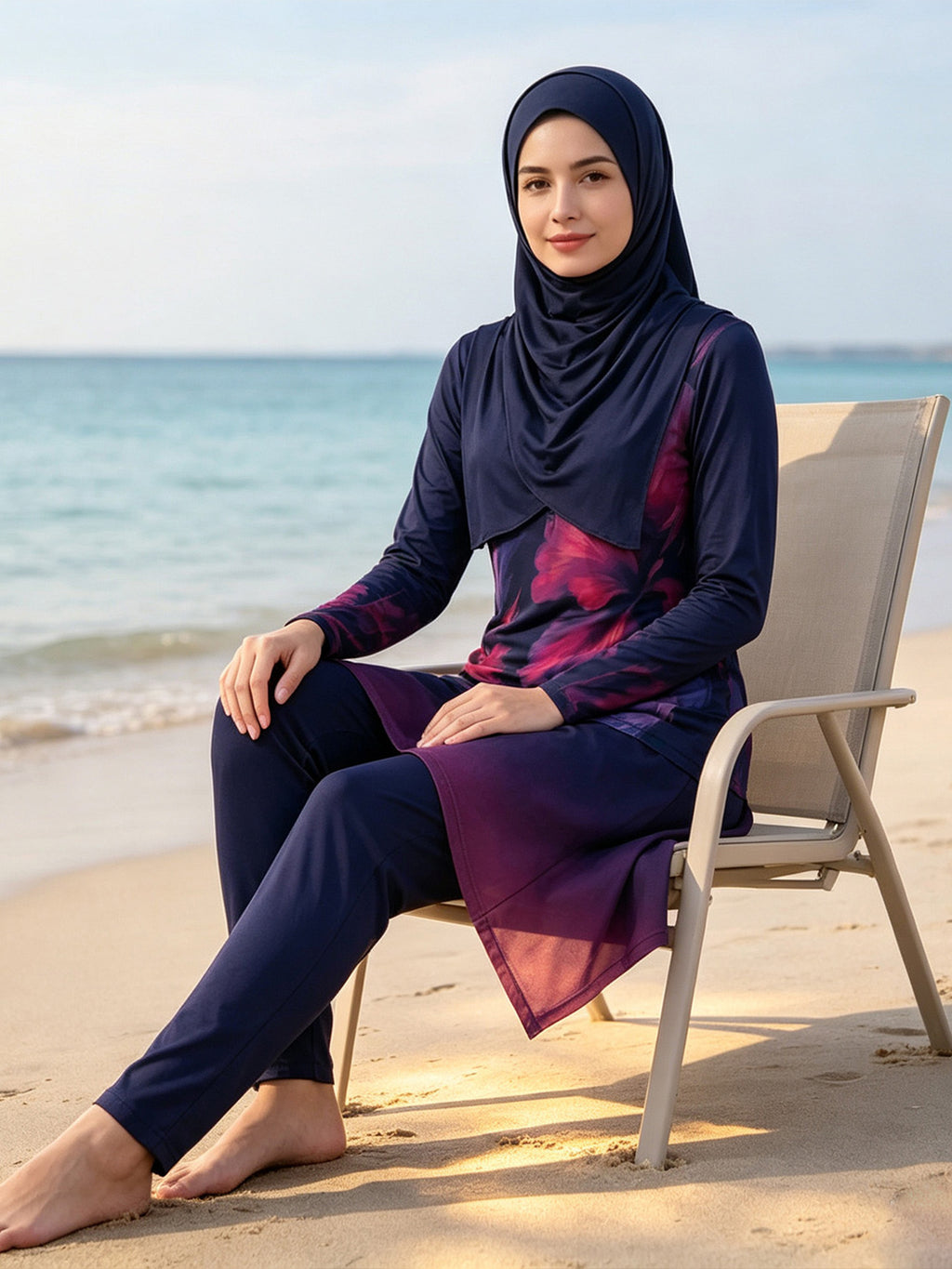 Zaynab Modest Full Cover Islamic Swimwear Long Sleeve   Quick Dry Muslim Women Beach Sport burkini ZCB031