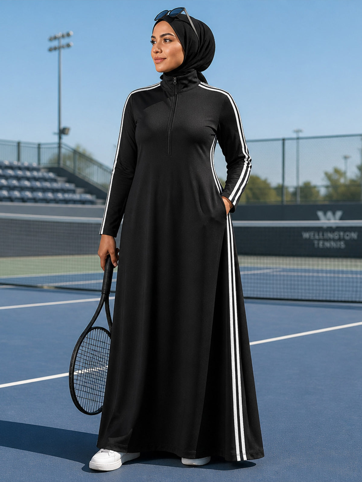 Zaynab  Muslimah Fitness Outfit  Anti-wrinkle Travel Exercise Muslim Sportswear ZCS031